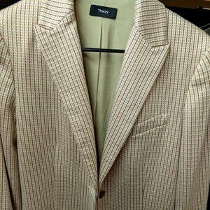 Theory Houndstooth Women's Stratton Knit Blazer. Size 4
